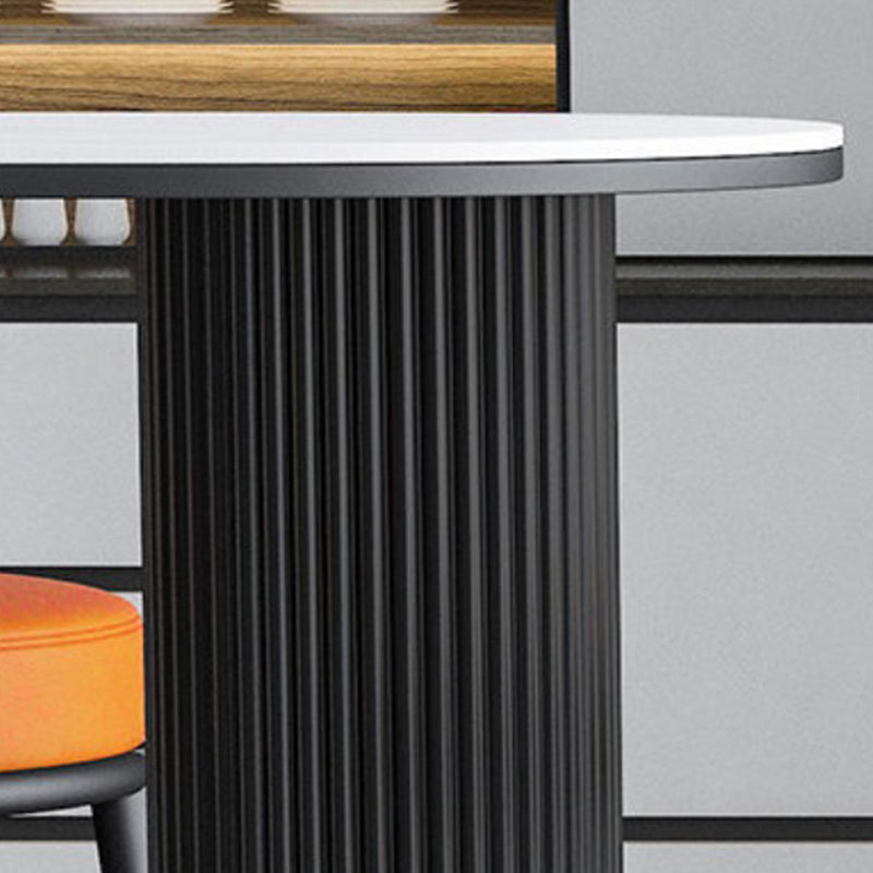 Nordic Simple Bar Table Stone Top Free Form Top Bistro Table for Restaurant