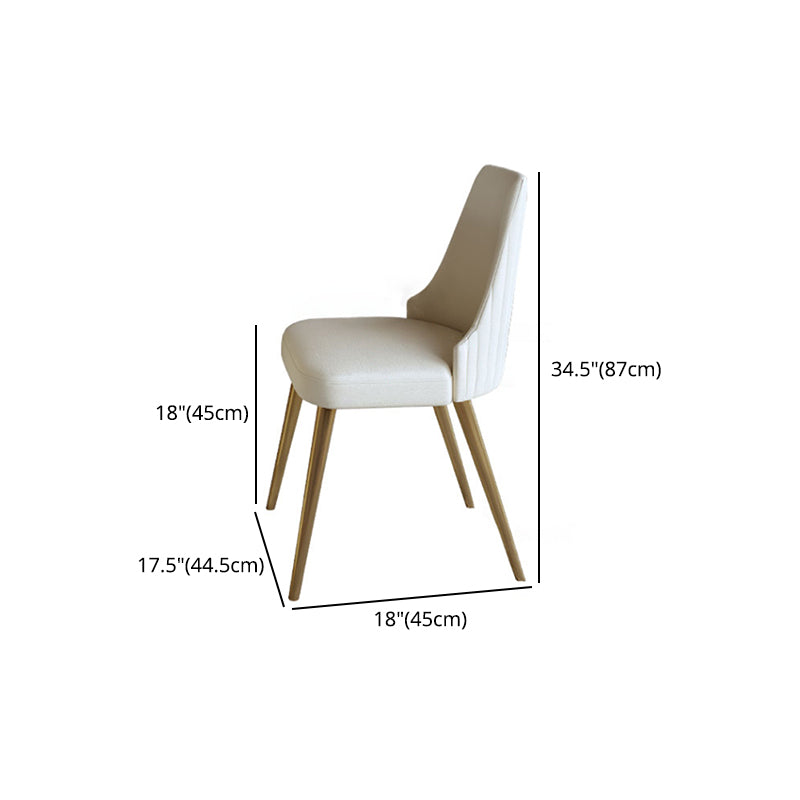 Glam Leather Dinette Set 1/3/4/5/7 Pieces Dining Table Set with Round Sintered Stone Top