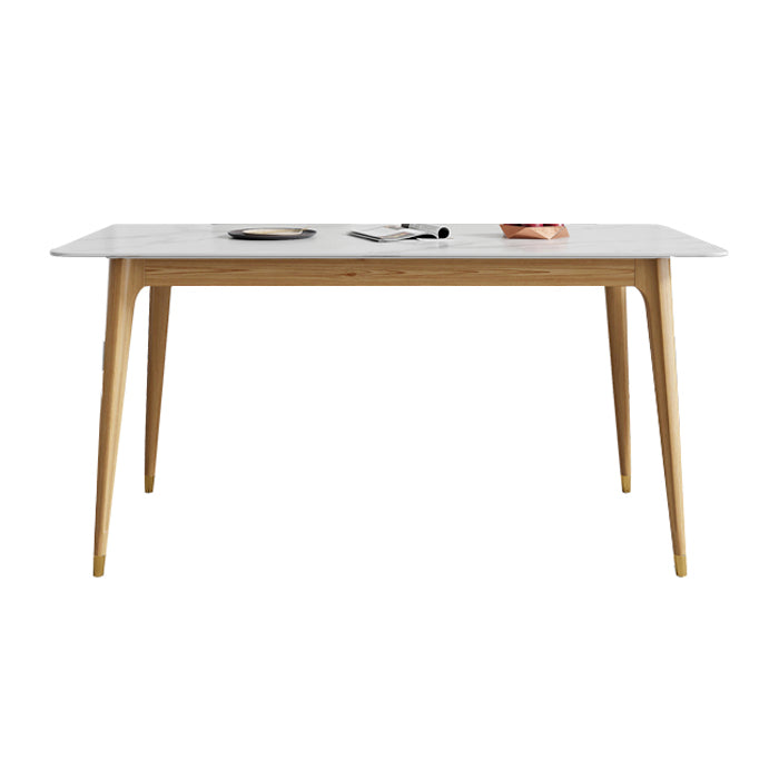 Rectangle 4 Legs Luxury Table Fixed Table with Sintered Stone