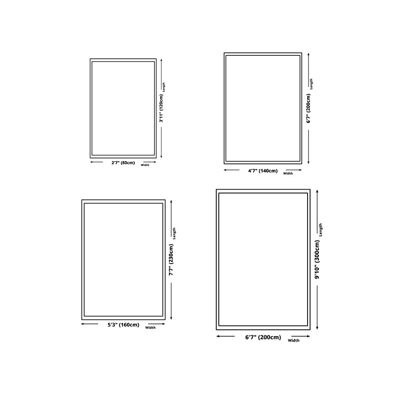 Dark Gray Modern Rug Polyester Linen Indoor Rug Washable Rug for Drawing Room