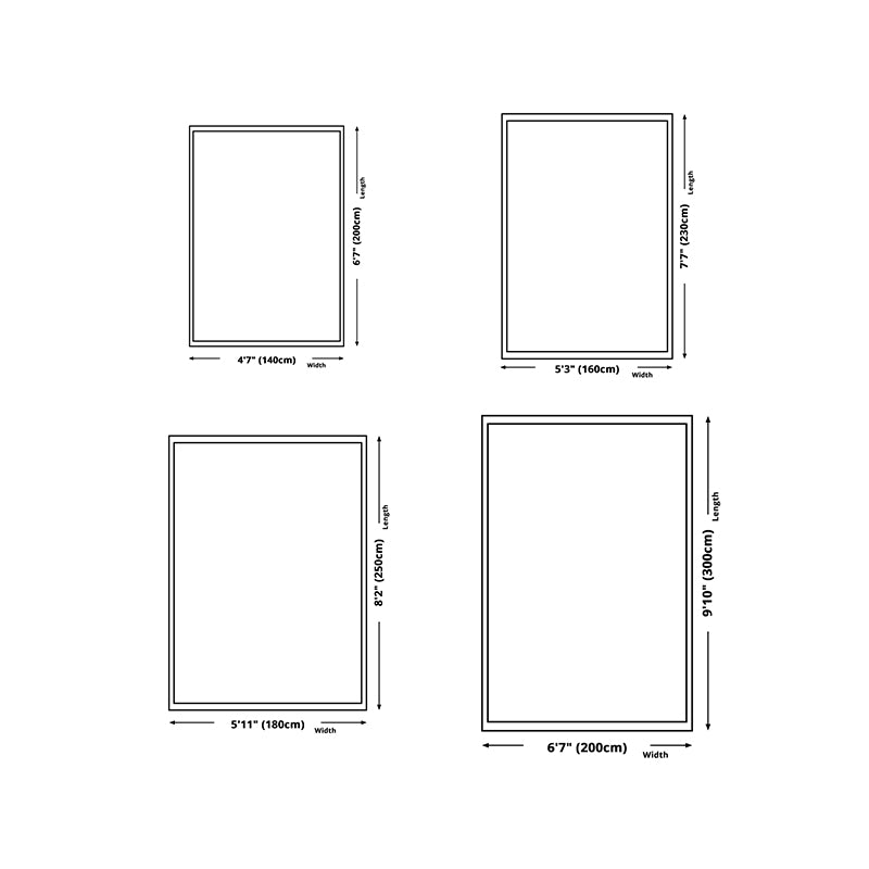 Beige Simple Carpet Polyester Line Area Carpet Stain Resistant Carpet for Living Room