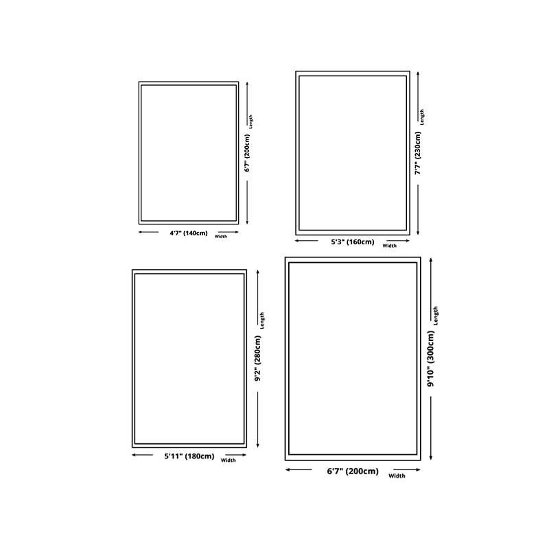 Dark Green Color Block Rug Polyester Modern Rug Washable Rug for Living Room