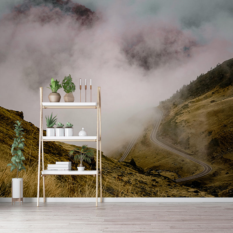 Photography Mildew Resistant Wallpaper Mountain Living Room Wall Mural
