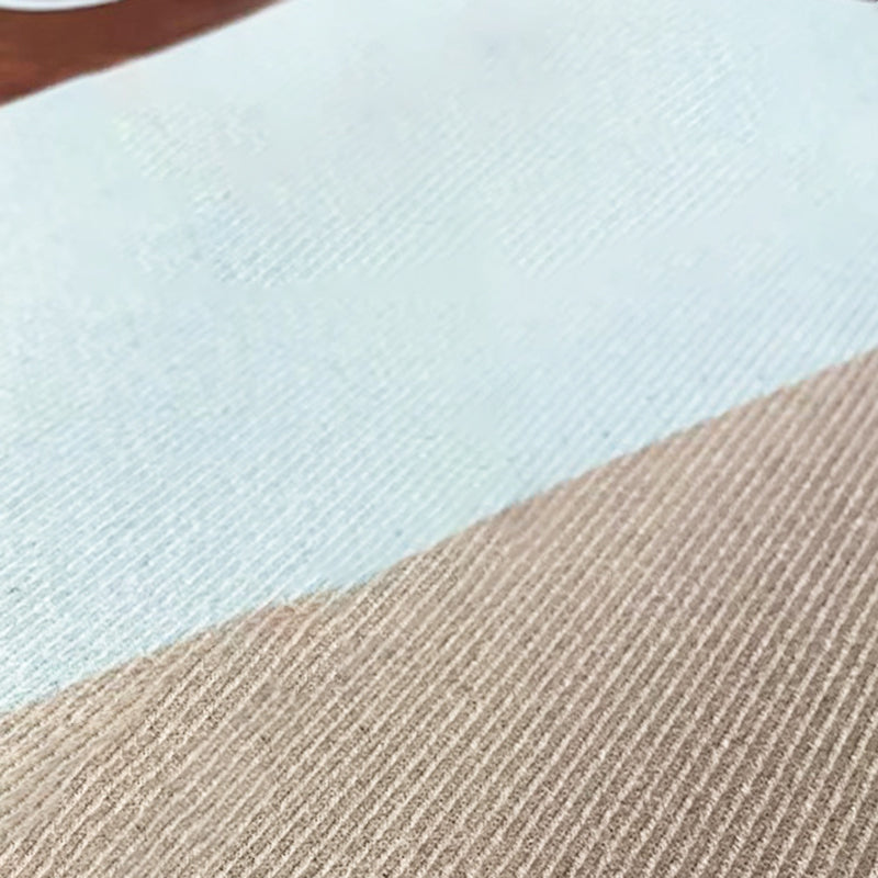 Beige Modern Rug Polyester Striped Rug Washable Indoor Rug for Drawing Room