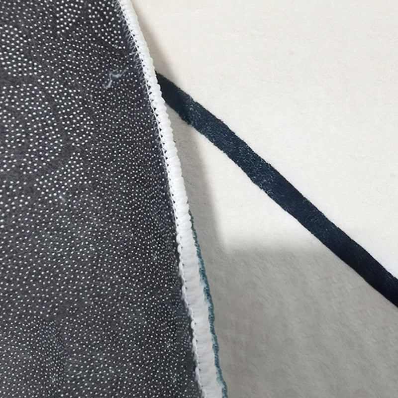 Green Modern Carpet Polyester Color Block Carpet Washable Carpet for Sitting Room