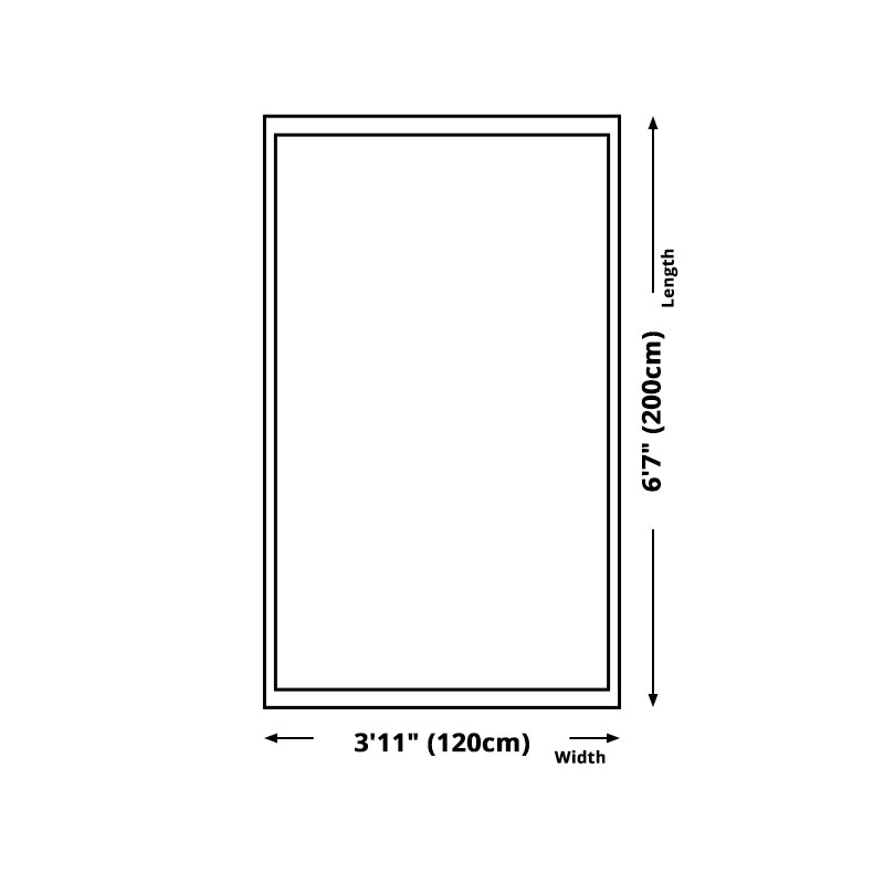 Green Modern Carpet Polyester Color Block Carpet Washable Carpet for Sitting Room
