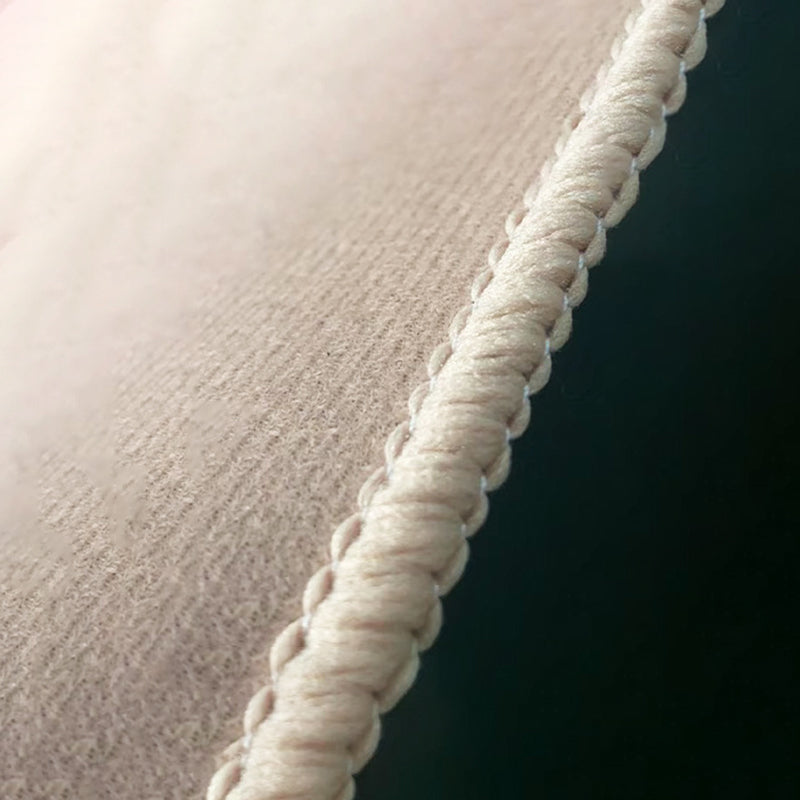 Apricot Color Block Carpet Polyester Casual Carpet Washable Carpet for Living Room