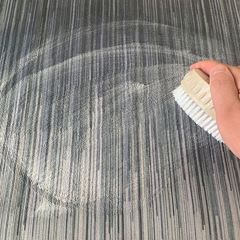 Dark Brown Modern Rug Polyester Graphic Indoor Rug Non-Slip Backing Rug for Sitting Room