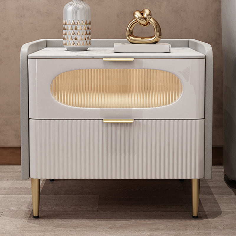 Modernism Solid Wood Night Table Drawer Storage Bed Nightstand