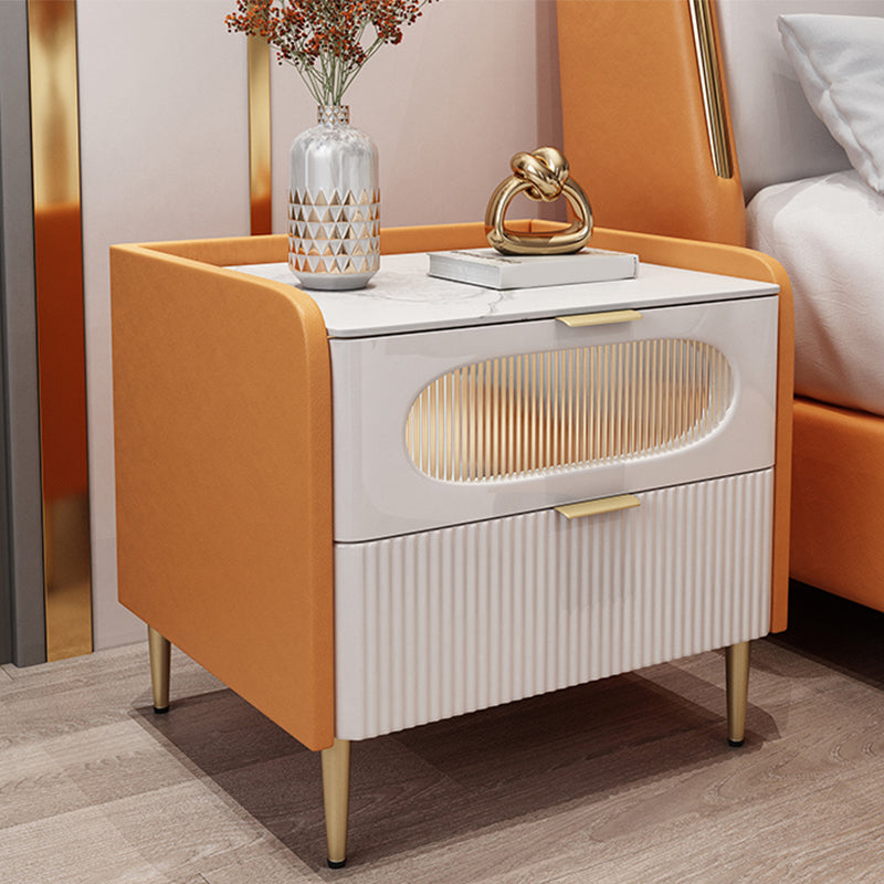 Modernism Solid Wood Night Table Drawer Storage Bed Nightstand