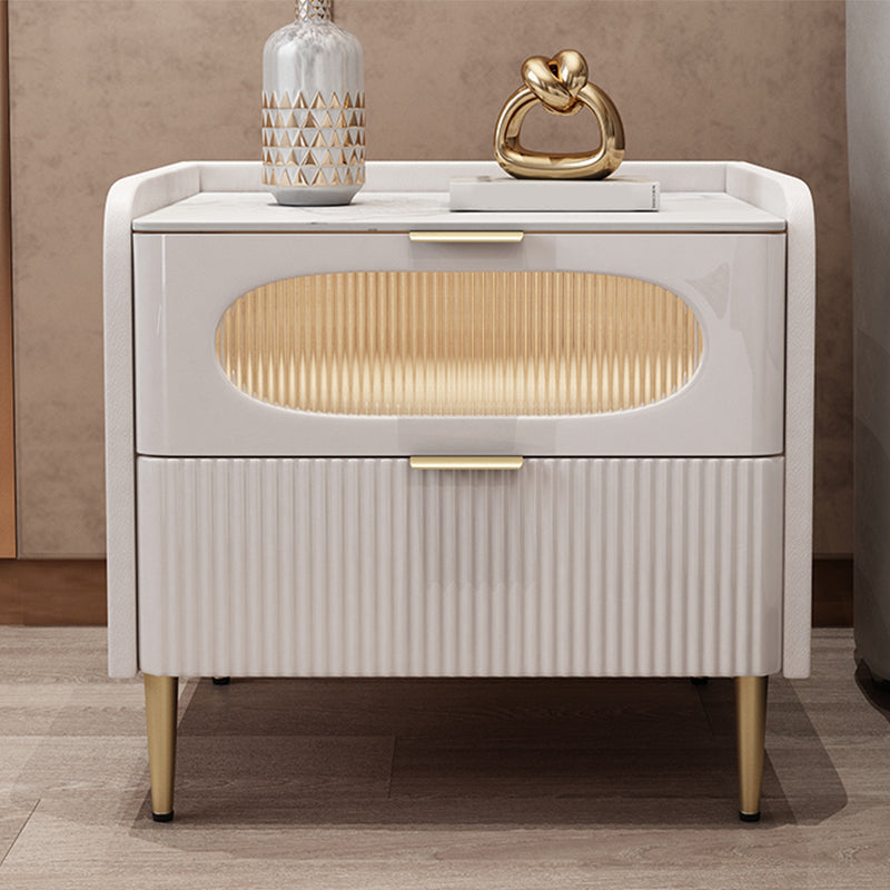 Modernism Solid Wood Night Table Drawer Storage Bed Nightstand