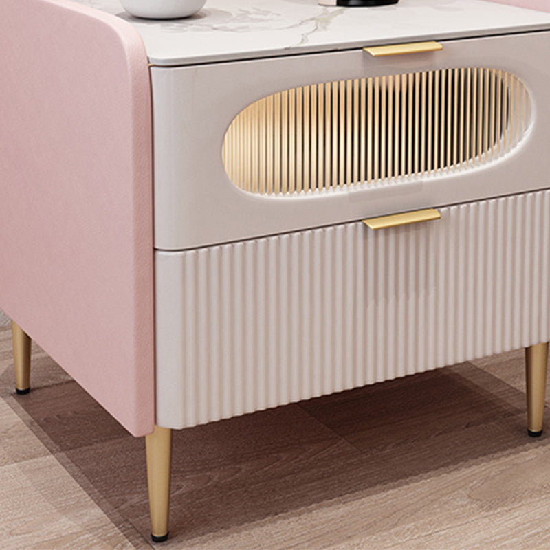 Modernism Solid Wood Night Table Drawer Storage Bed Nightstand