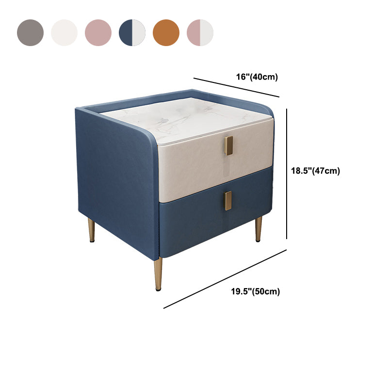 Modernism Solid Wood Night Table Drawer Storage Bed Nightstand