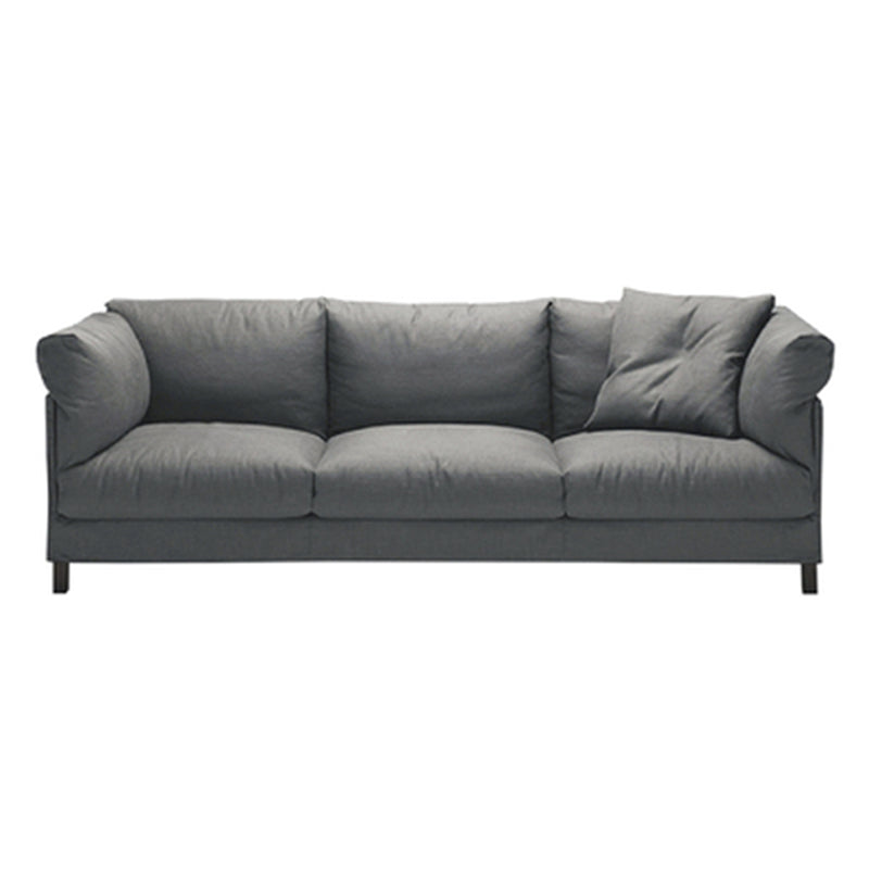 82.67" W x 32.67" D x 32.67" H Contemporary Standard Square Arm Sofa for Living Room