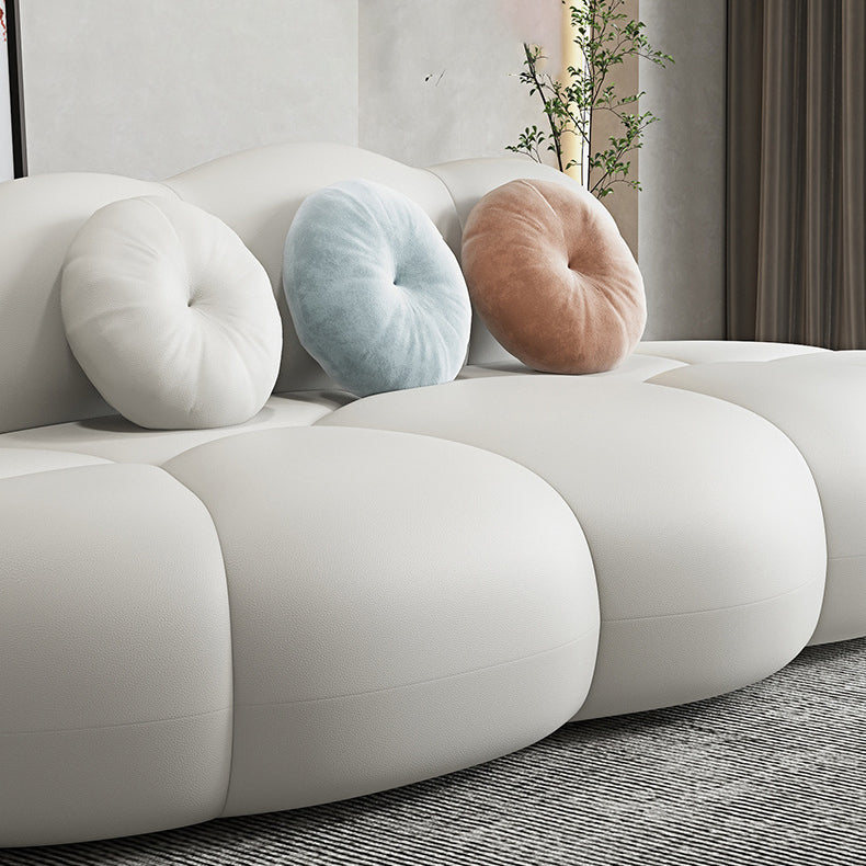 Modern Wool Armless Sofa for Living Room 37.4" Wide 28.74" High