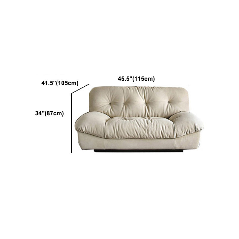 Tufted Standard Sofa 41.33" D x 34.25" H Armless Sofa for Living Room