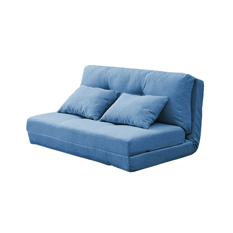 Contemporary Linen Armless Sofa Bed Standard Sofa Foldable Sofa for Living Room