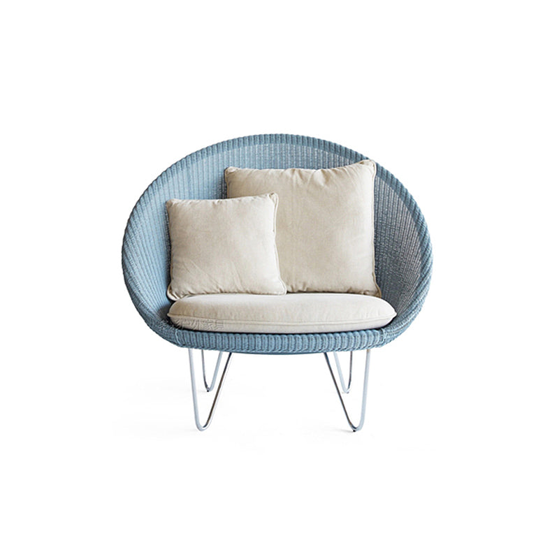 Rattan Chair41.3" L x 33.4" W x 14.4" H Arms Included Chair