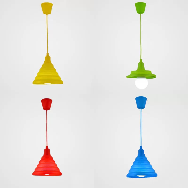 Kinder konisch hängende Anhänger Metal Single Head Leuchtende hängende Licht für Spielzimmer