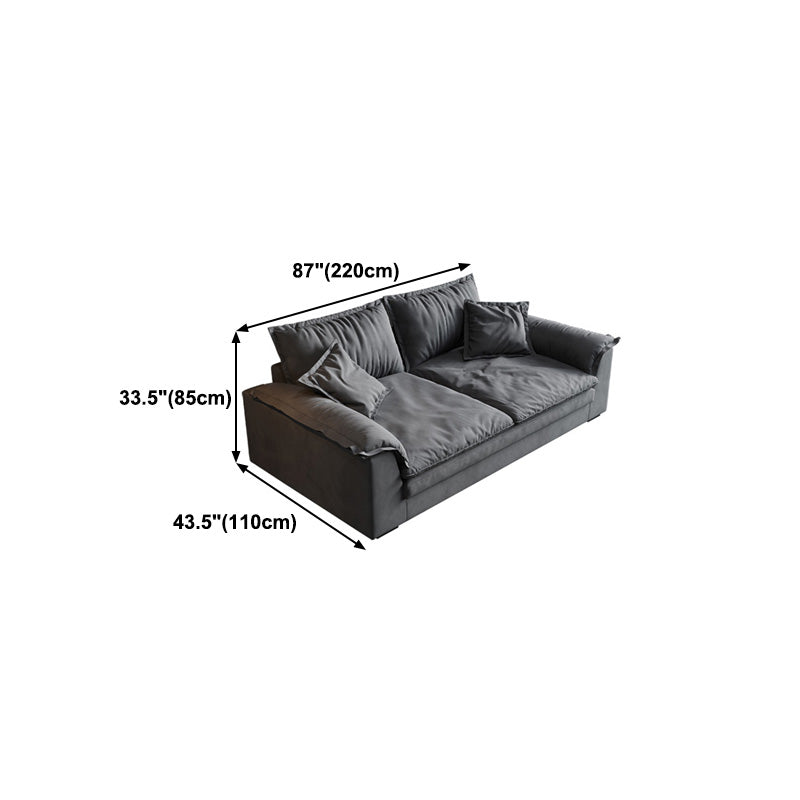 Contemporary Loose Back 33.46" H Sofa Pillow Top Arm Sofa & Chaise