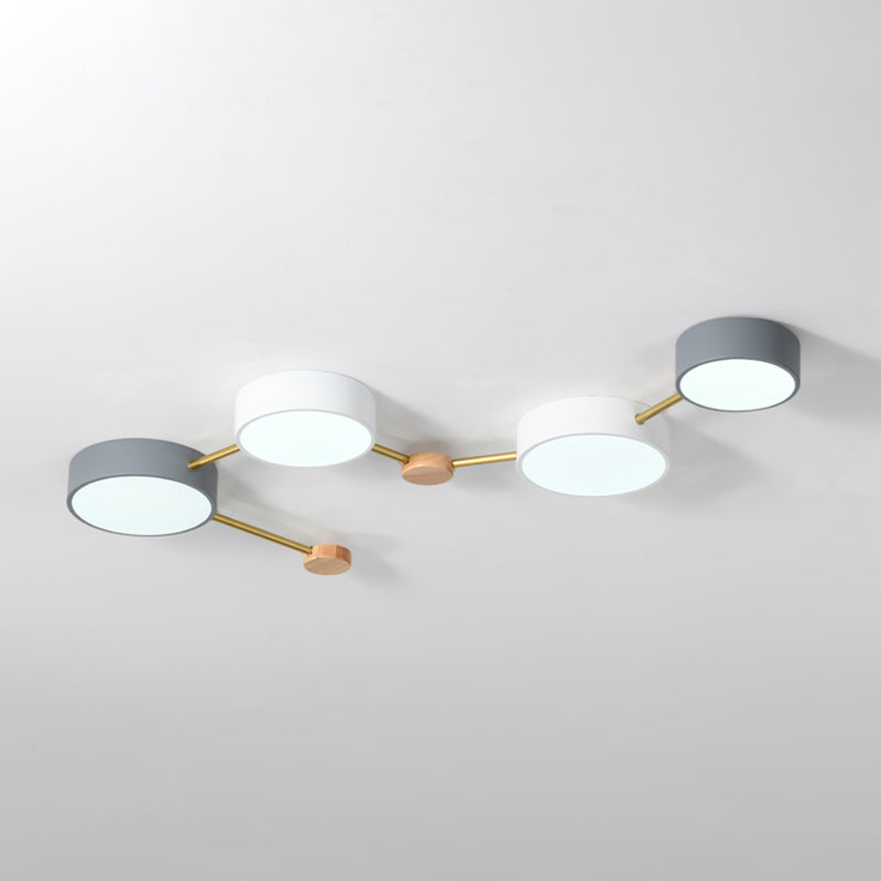 Nordic LED Flush Mount Big Dipper Shaped Bedroom Ceiling Light