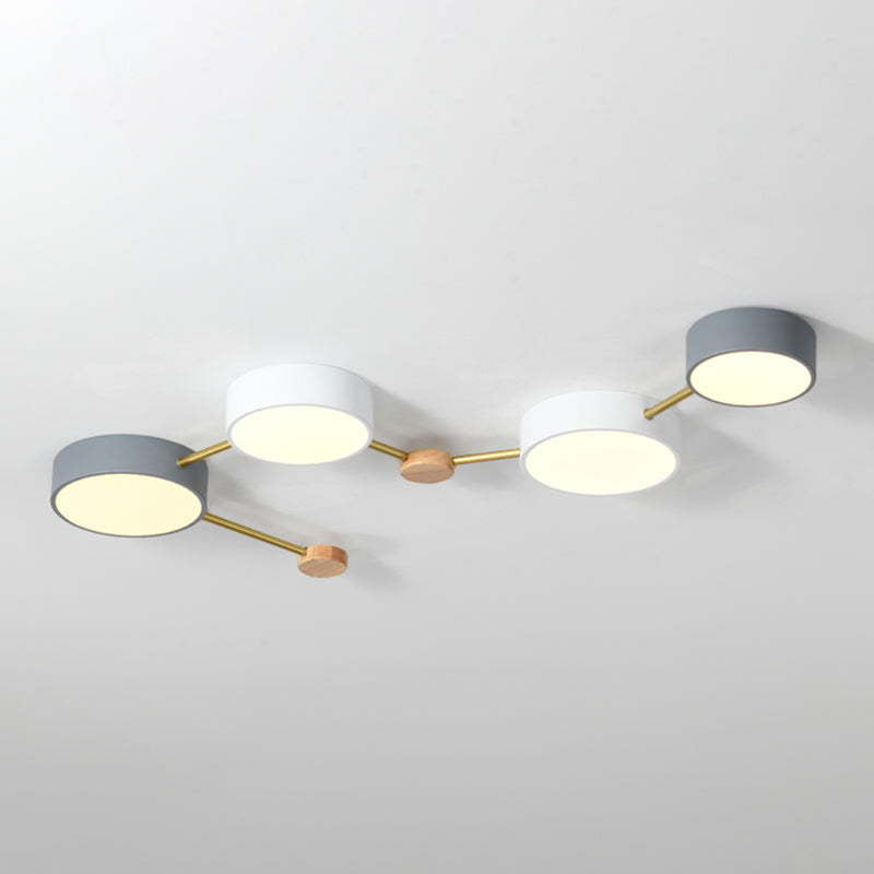 Nordic LED Flush Mount Big Dipper Shaped Bedroom Ceiling Light