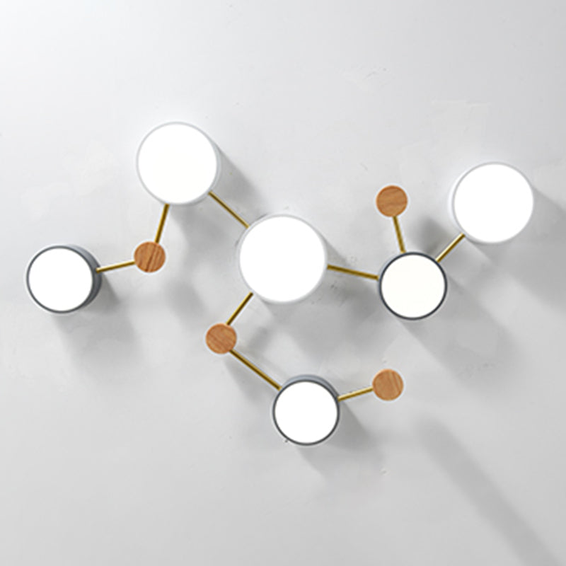 Nordic LED Flush Mount Big Dipper Shaped Bedroom Ceiling Light