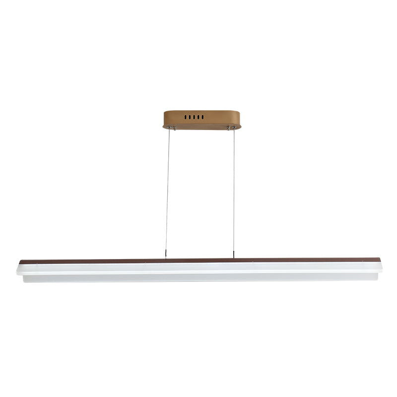 Simple LED Island Light Modern Style Metal Hanging Light for Dining Room