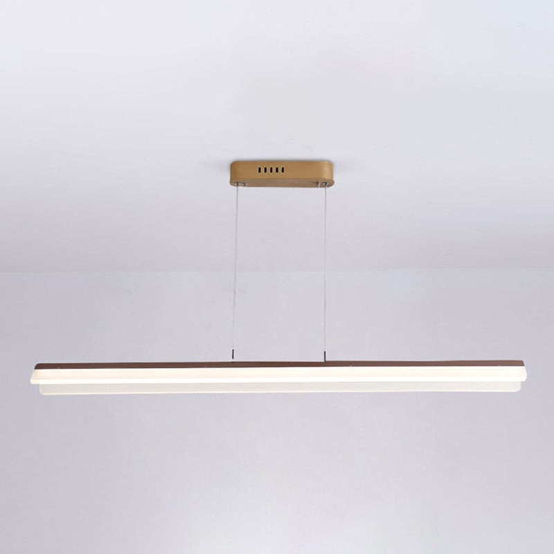 Simple LED Island Light Modern Style Metal Hanging Light for Dining Room