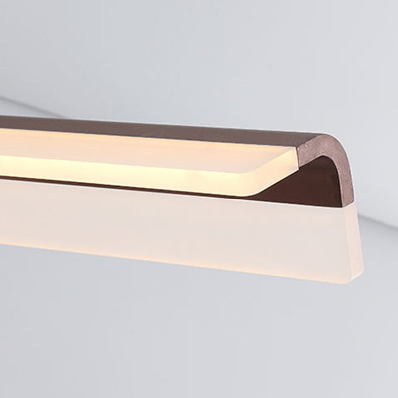 Simple LED Island Light Modern Style Metal Hanging Light for Dining Room