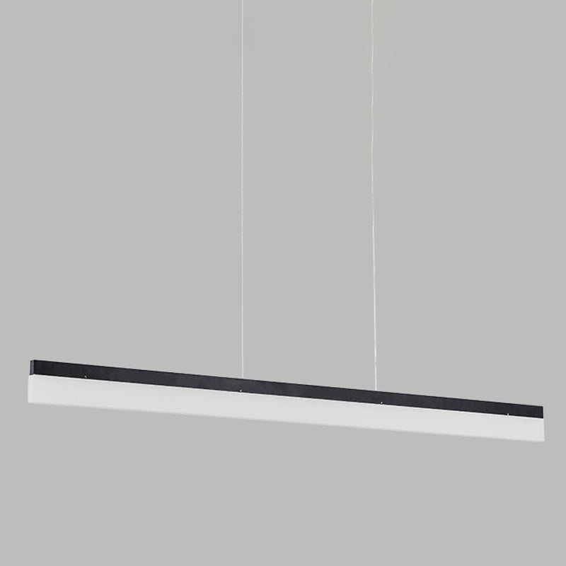 Linear LED Island Lighting Fixture Modern Style Hanging Light for Dining Room