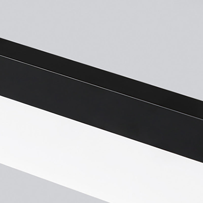 Linear LED Island Lighting Fixture Modern Style Hanging Light for Dining Room