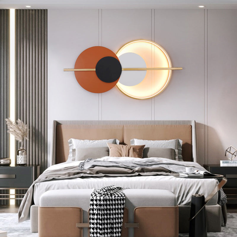 Geometry Shape Metal Wall Lights Modern Style Wall Mounted Lamps