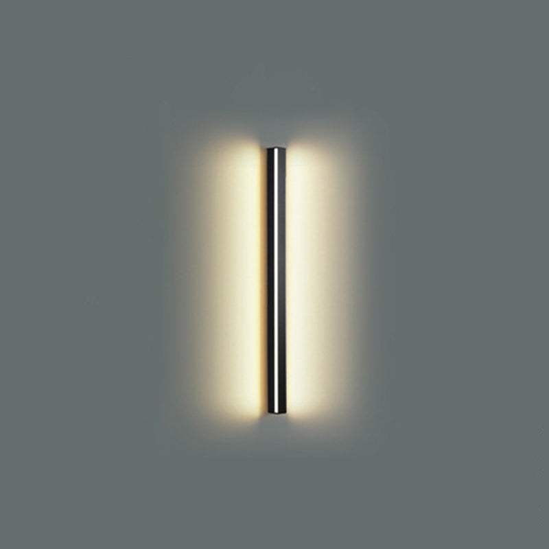 Linear Shape Metal Wall Light Modern Style 1 Light Wall Sconce Light
