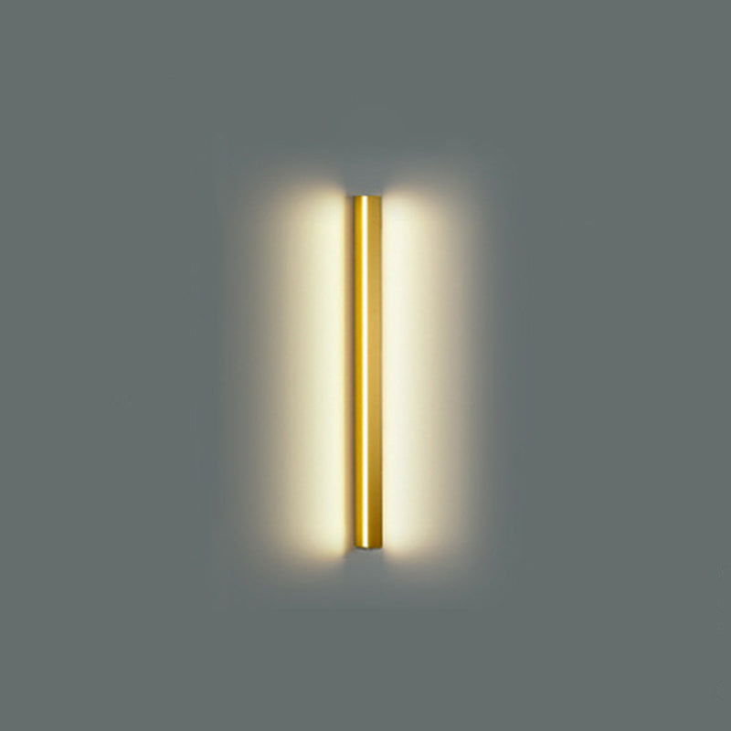 Linear Shape Metal Wall Light Modern Style 1 Light Wall Sconce Light