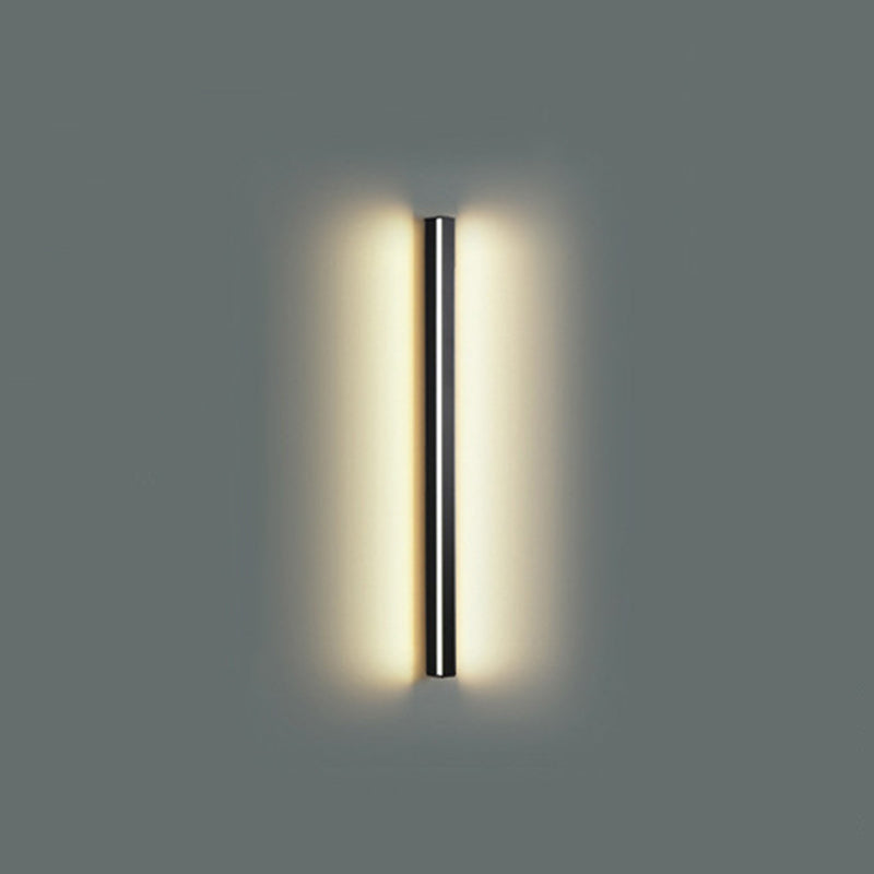 Linear Shape Metal Wall Light Modern Style 1 Light Wall Sconce Light