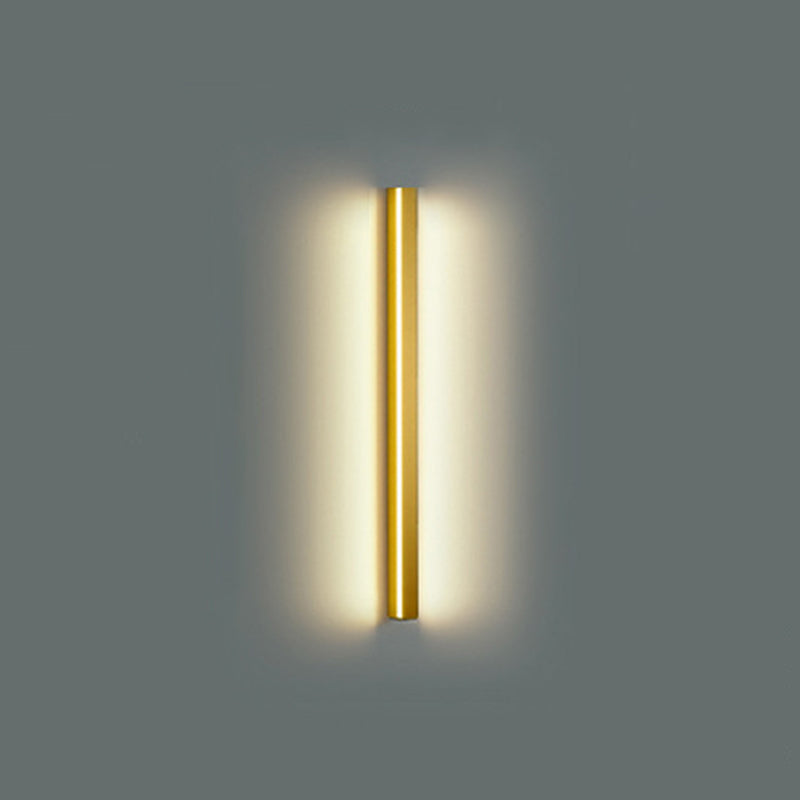 Linear Shape Metal Wall Light Modern Style 1 Light Wall Sconce Light
