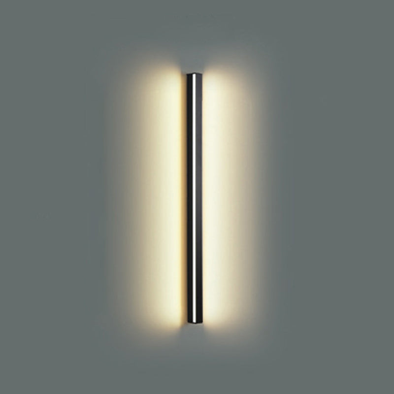 Linear Shape Metal Wall Light Modern Style 1 Light Wall Sconce Light