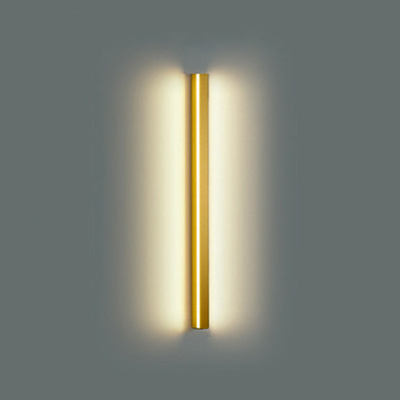Linear Shape Metal Wall Light Modern Style 1 Light Wall Sconce Light
