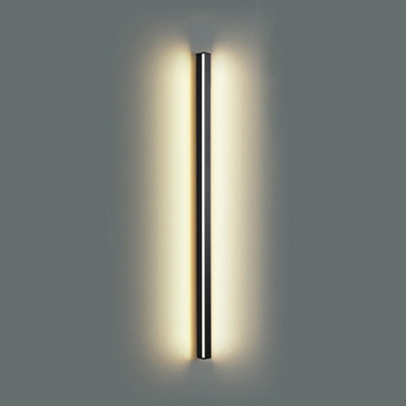 Linear Shape Metal Wall Light Modern Style 1 Light Wall Sconce Light