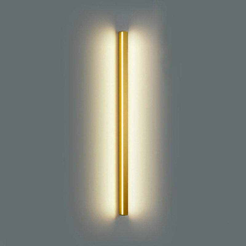 Linear Shape Metal Wall Light Modern Style 1 Light Wall Sconce Light