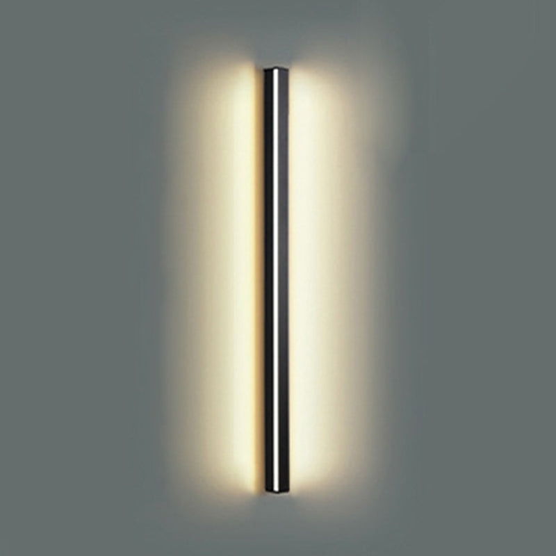 Linear Shape Metal Wall Light Modern Style 1 Light Wall Sconce Light