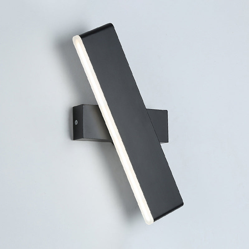 Rotatable LED Wall Mount Light 1-Light Wall Sconce Light with Acrylic Shade for Bedroom