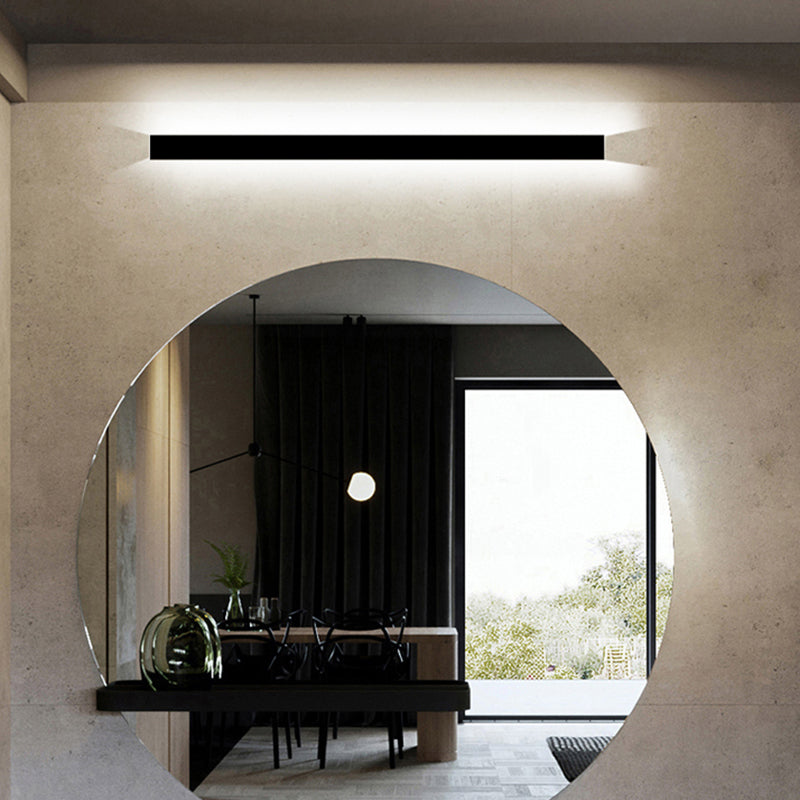 Linear Shape Metal Wall Light Modern Style Single Light Wall Mount Lamp