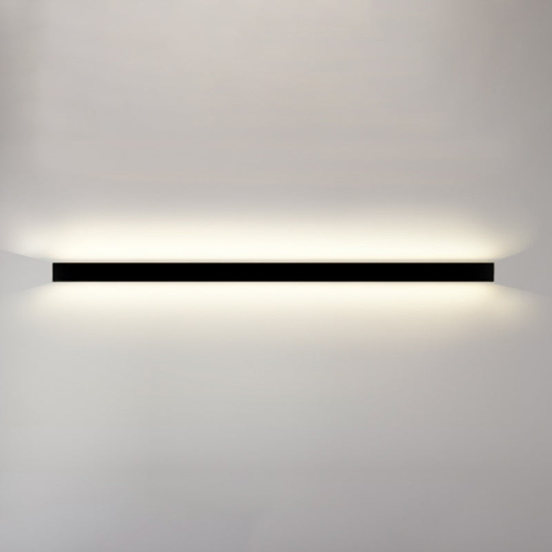 Linear Shape Metal Wall Light Modern Style Single Light Wall Mount Lamp