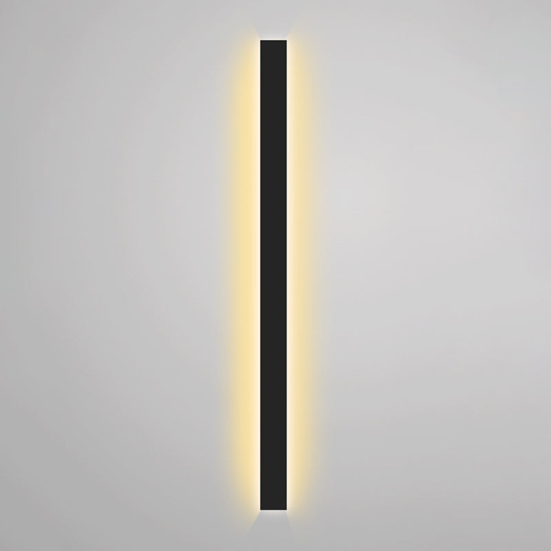 Linear Shape Metal Wall Light Modern Style Single Light Wall Mount Lamp