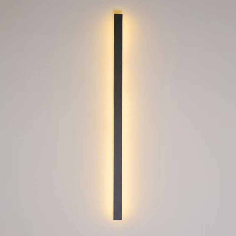 Linear Shape Metal Wall Light Modern Style Single Light Wall Mount Lamp