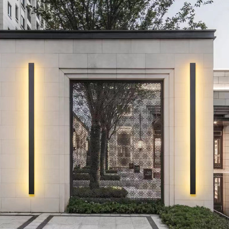 Linear Shape Metal Wall Light Modern Style Single Light Wall Mount Lamp