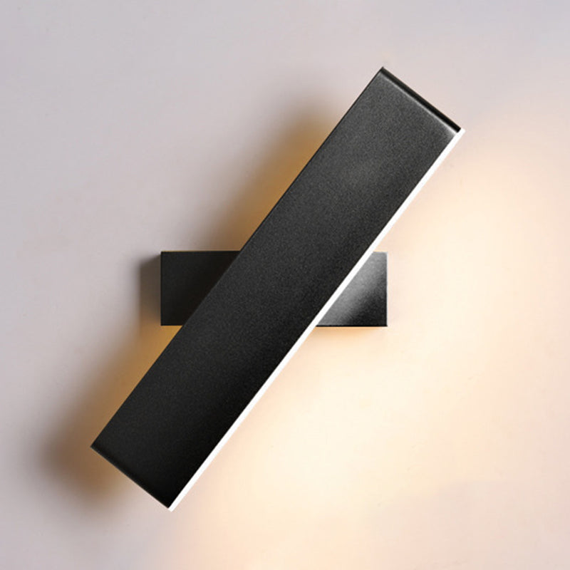 Modern Simple Wall Light Rectangle Shape Wall Lamp with Acrylic Shade for Bedroom