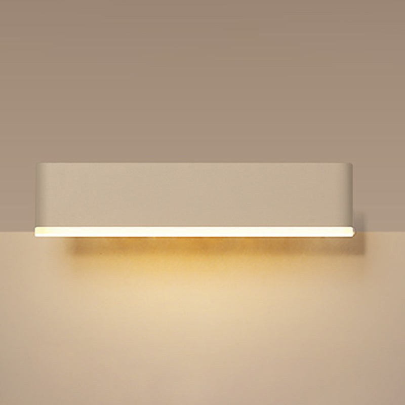Modern Simple Wall Light Rectangle Shape Wall Lamp with Acrylic Shade for Bedroom